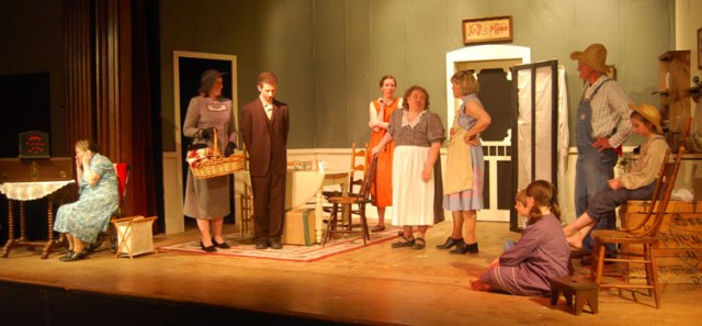 The Bride and Groom are the last tourists for the season at the Lyman farm.